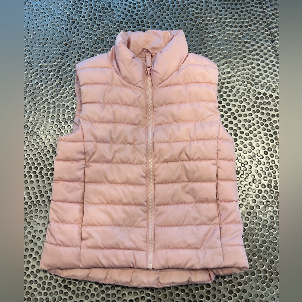 Girls Puffer Vest, Size Small, Pink